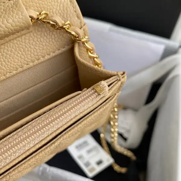 First bag ru CHANEL CHAIN WALLET CAVIAR NEW EDITION