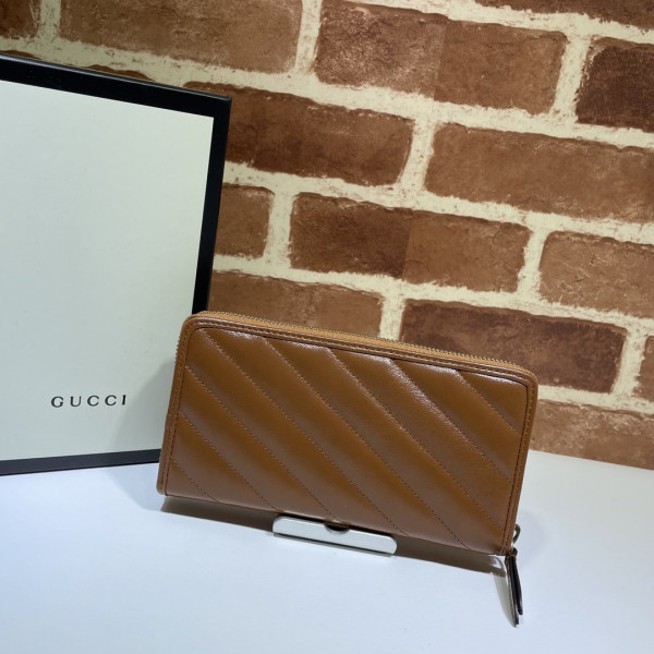 HOT SALE GUCCI GG Marmont zip around wallet