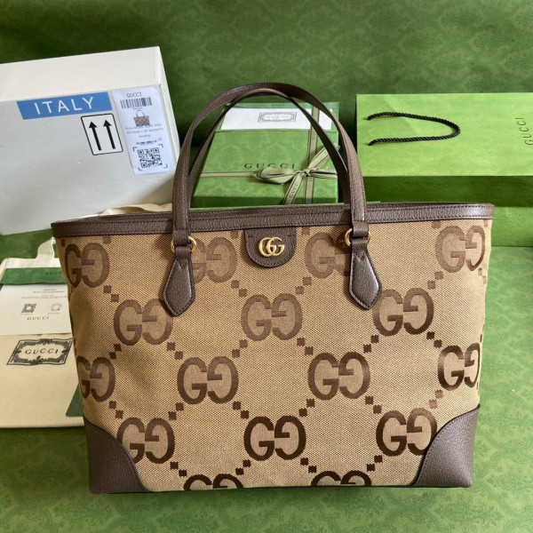 HOT SALE GUCCI Ophidia GG medium tote with jumbo GG