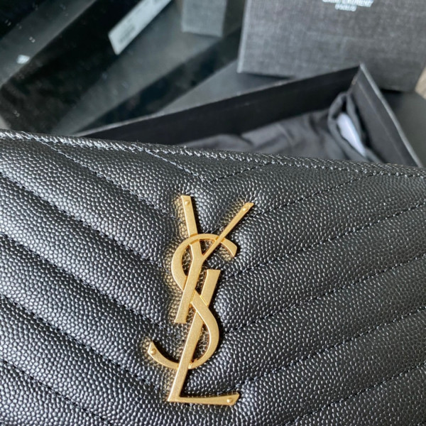 HOT SALE YSL MONOGRAM ZIPPY WALLET