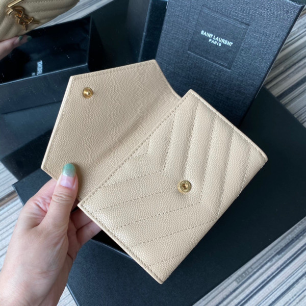 HOT SALE YSL MONOGRAM SMALL ENVELOPE WALLET IN