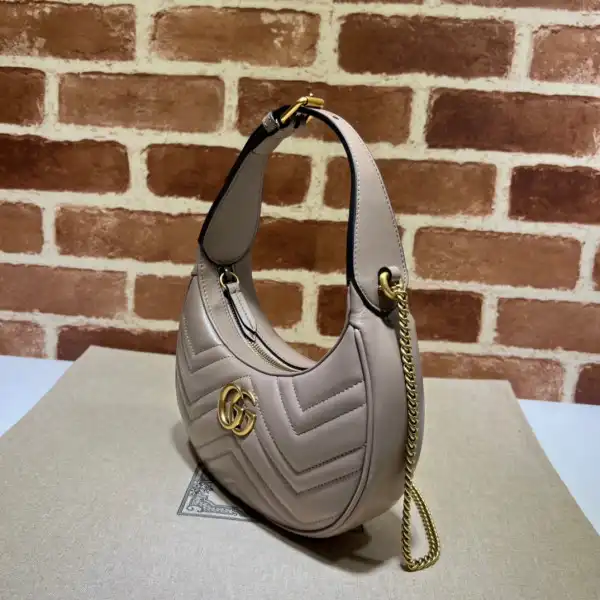 GUCCI GG Marmont half-moon-shaped mini bag