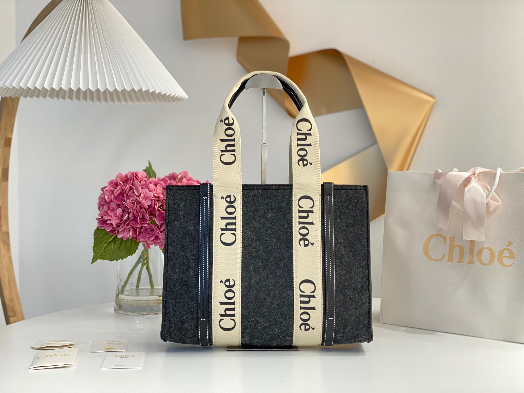 HOT SALE CHLOÉ medium woody tote bag