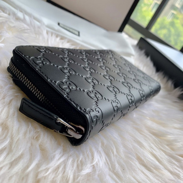 HOT SALE GUCCI LEATHER ZIP AROUND WALLET