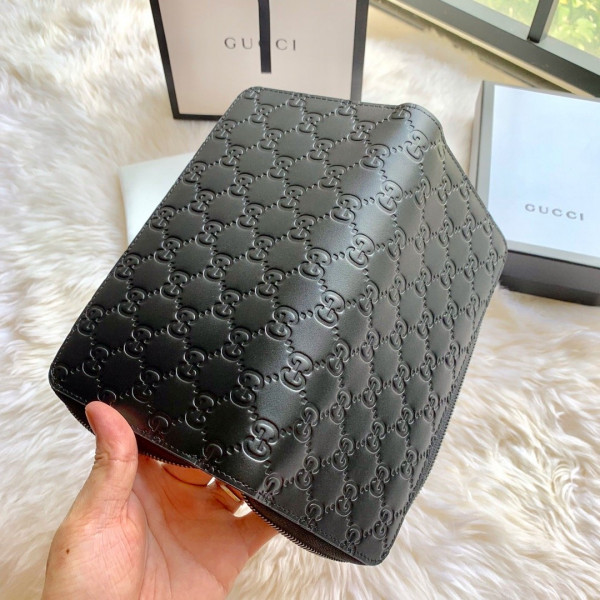 HOT SALE GUCCI LEATHER ZIP AROUND WALLET