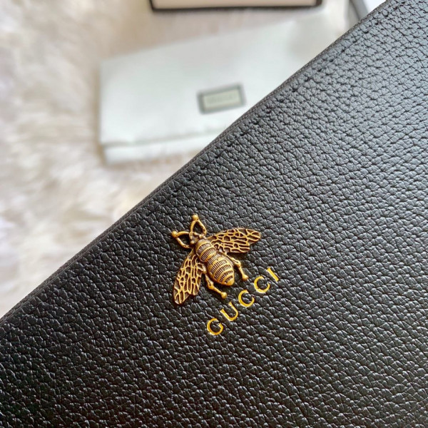 HOT SALE GUCCI LEATHER ZIP AROUND WALLET