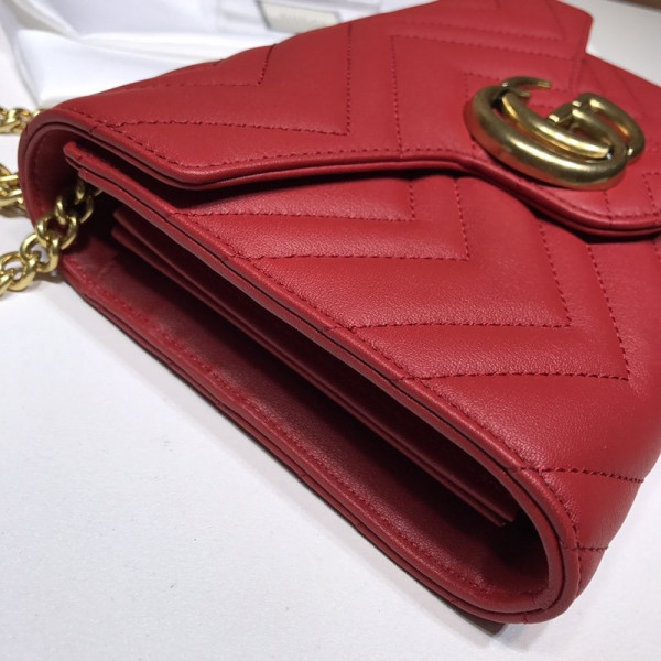 HOT SALE GUCCI GG MARMONT CHAIN WALLET