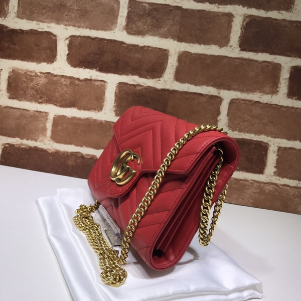 HOT SALE GUCCI GG MARMONT CHAIN WALLET