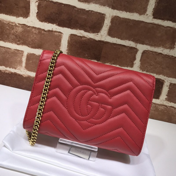 HOT SALE GUCCI GG MARMONT CHAIN WALLET