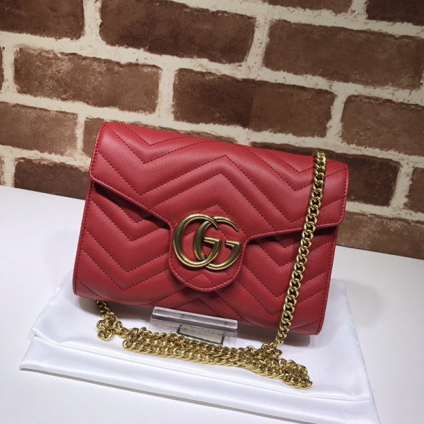 HOT SALE GUCCI GG MARMONT CHAIN WALLET