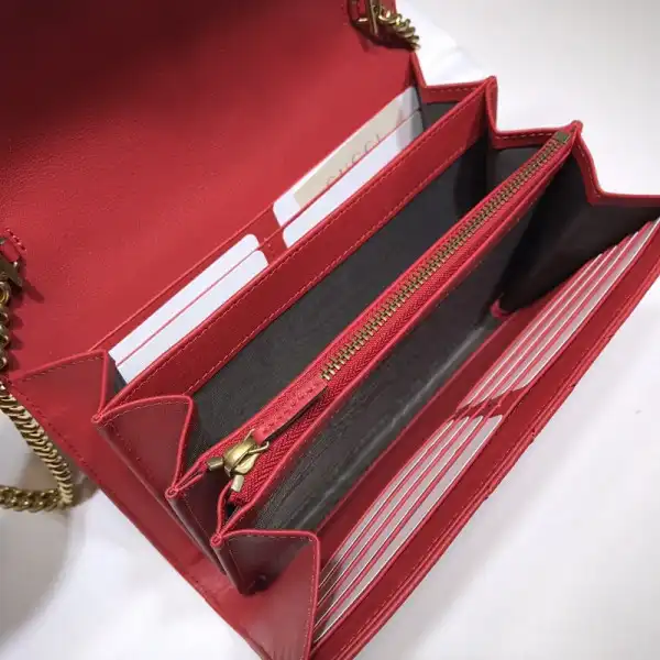 GUCCI GG MARMONT CHAIN WALLET