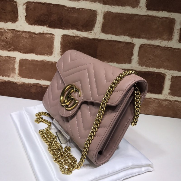 HOT SALE GUCCI GG MARMONT CHAIN WALLET