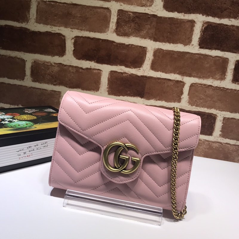 HOT SALE GUCCI GG MARMONT CHAIN WALLET