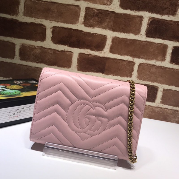 HOT SALE GUCCI GG MARMONT CHAIN WALLET