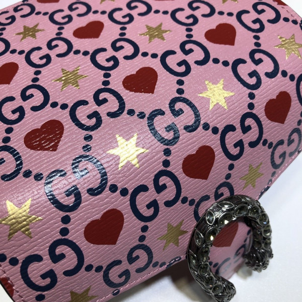 HOT SALE GUCCI Valentine's Day Limited Edition Dionysus leather super mini bag