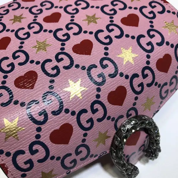 Affordable TO GUCCI Valentine's Day Limited Edition Dionysus leather super mini bag