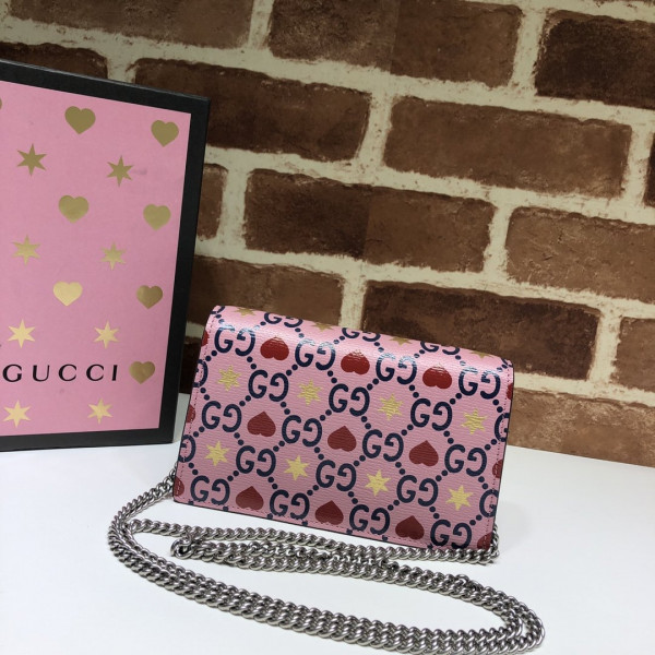 HOT SALE GUCCI Valentine's Day Limited Edition Dionysus leather super mini bag