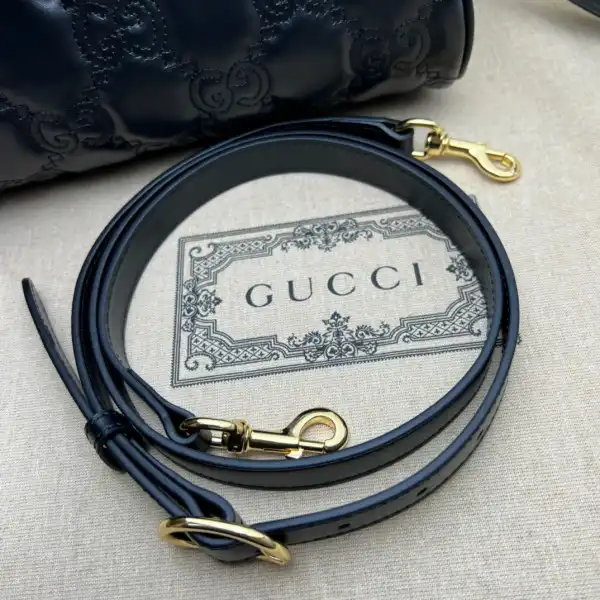 GUCCI GG matelassé leather top handle bag