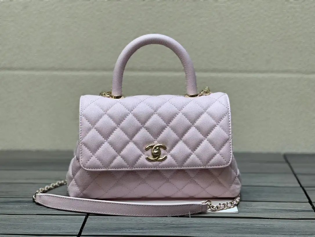 CHANEL FLAP BAG WITH TOP HANDLE