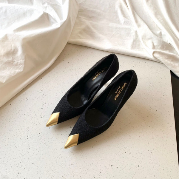 HOT SALE YSL VESPER POINTES-TOE PUMPS