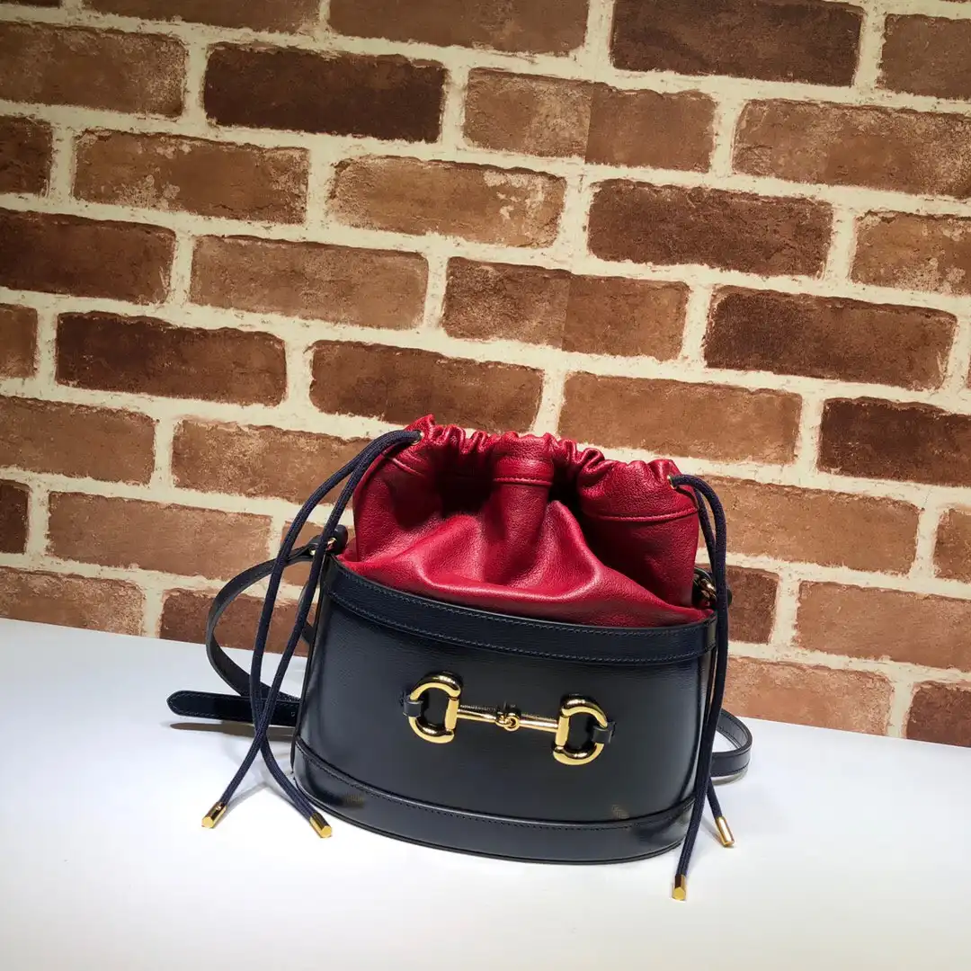 First bag ru GUCCI 1955 Horsebit bucket bag