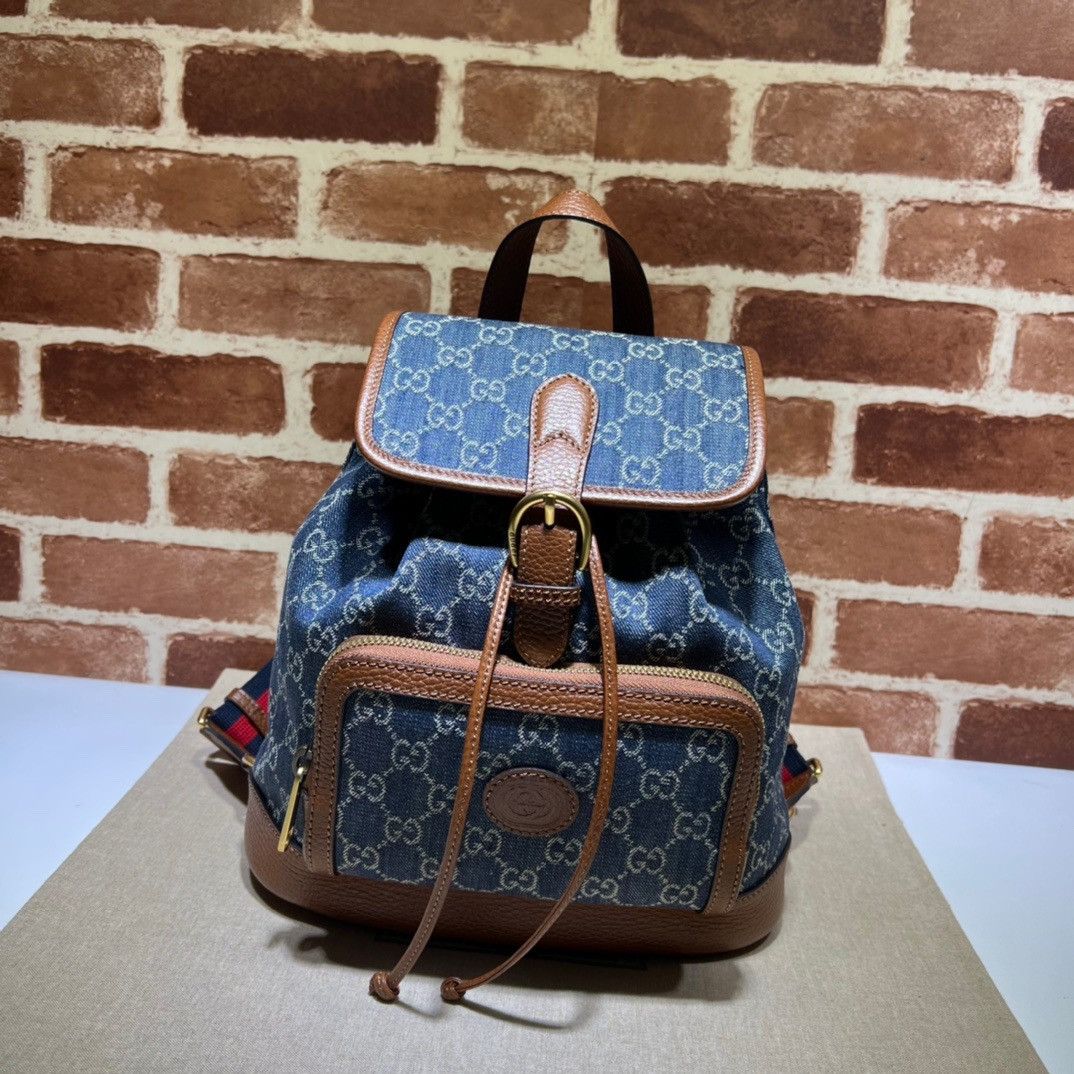 HOT SALE Gucci Backpack with Interlocking G