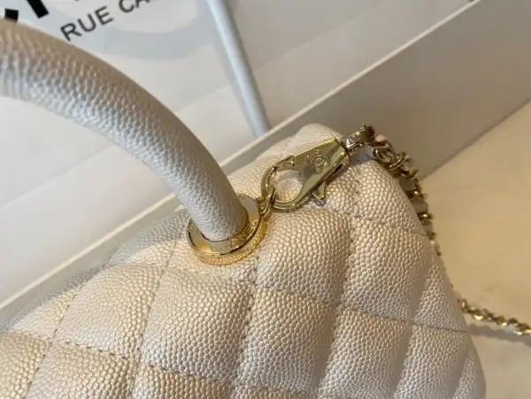 CHANEL FLAP BAG WITH TOP HANDLE