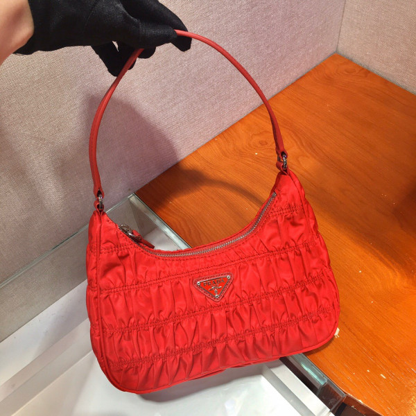 HOT SALE PRADA NYLON AND SAFFIANO LEATHER MINI BAG