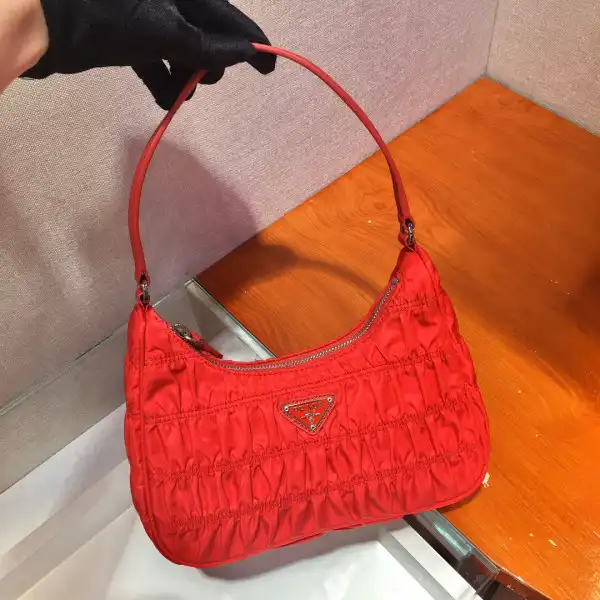 PRADA NYLON AND SAFFIANO LEATHER MINI BAG