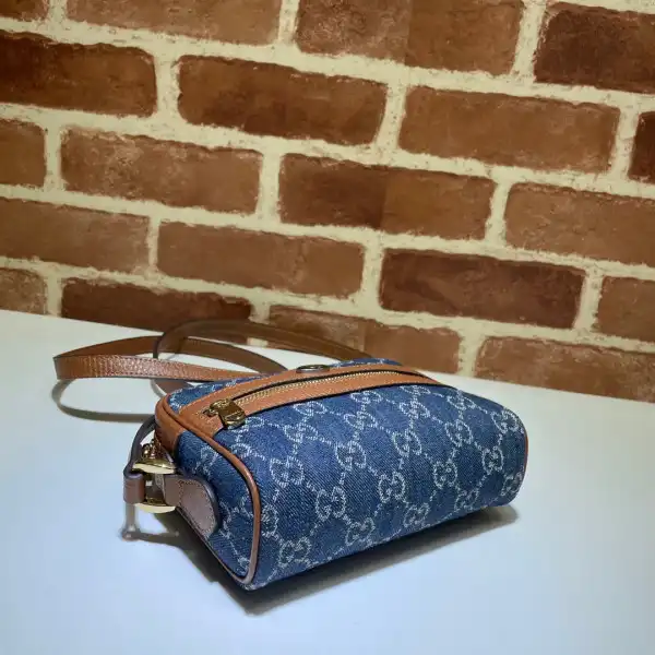 GUCCI Ophidia Suede Mini Bag