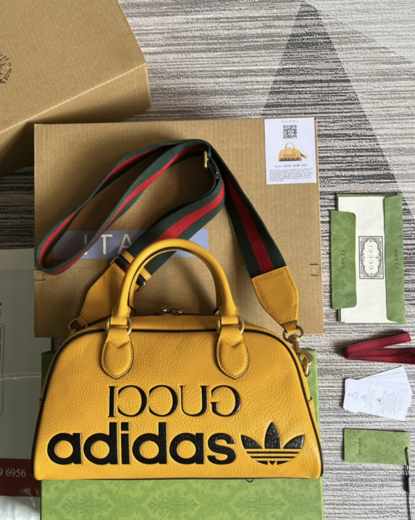 HOT SALE Adidas x Gucci mini duffle bag