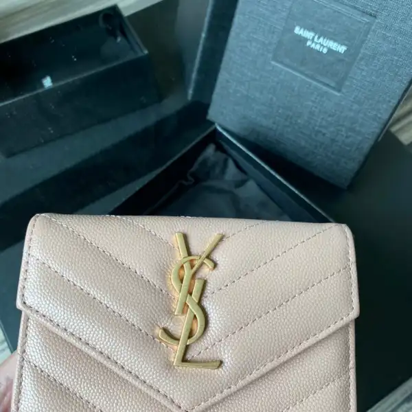 YSL MONOGRAM SMALL ENVELOPE WALLET IN