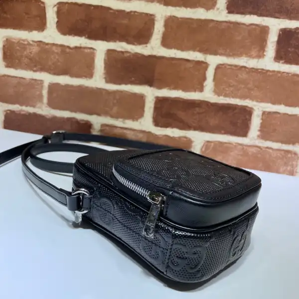 Affordable GUCCI GG embossed mini bag