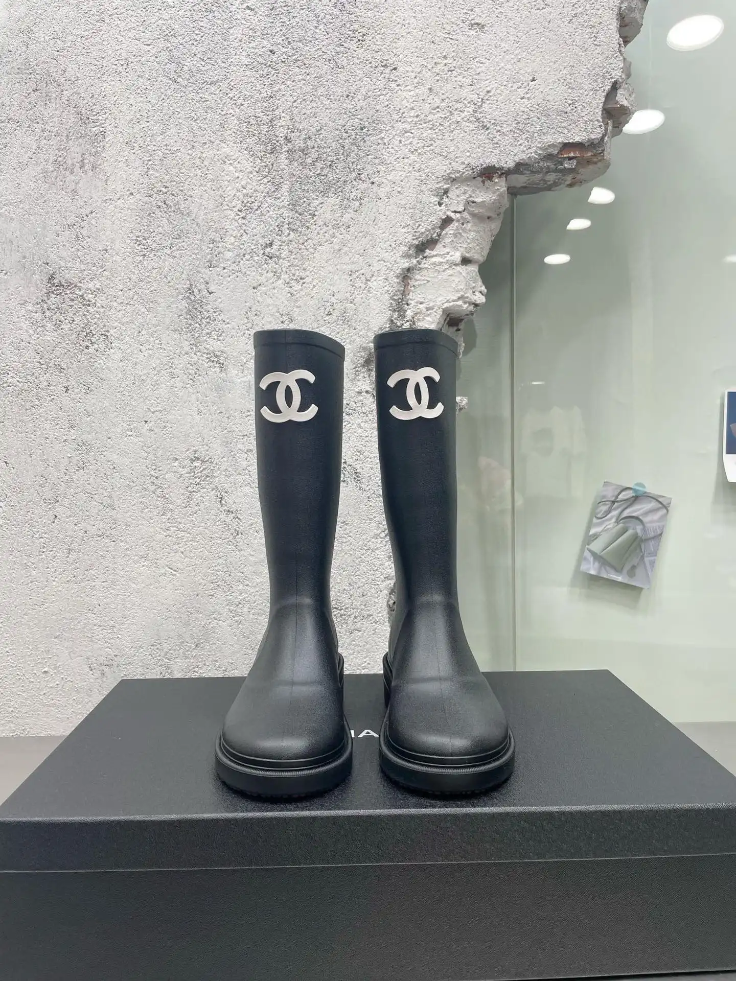 CHANEL RAIN BOOTS