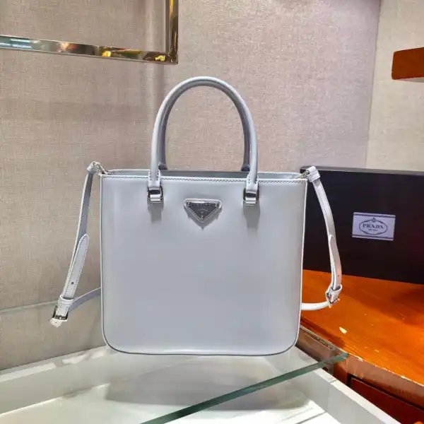 PRADA LARGE brushed leather tote