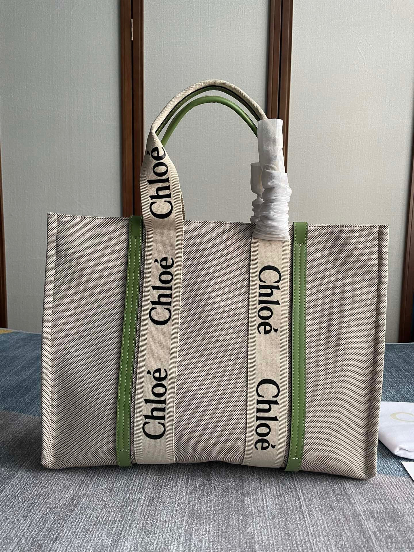 HOT SALE CHLOÉ LARGE WOODY TOTE BAG