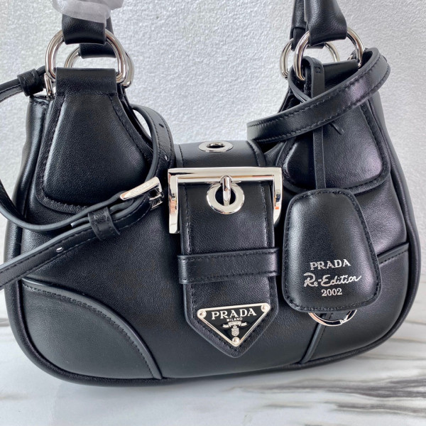 HOT SALE PRADA Moon padded nappa-leather bag