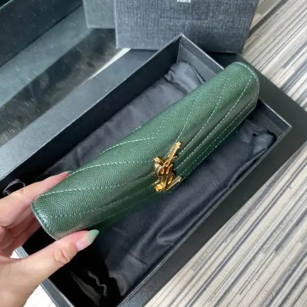 YSL MONOGRAM LARGE FLAP WALLET