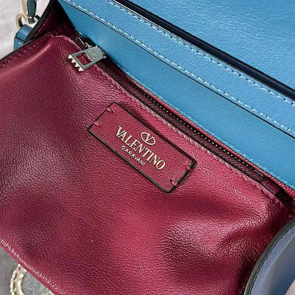 VALENTINO SMALL VSLING GRAINY CALFSKIN HANDBAG