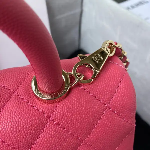 CHANEL FLAP BAG WITH TOP HANDLE