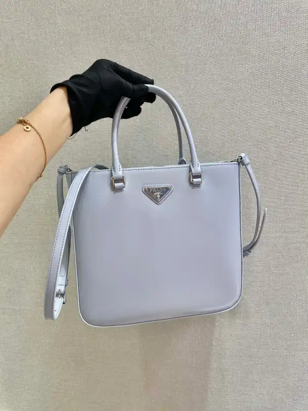 PRADA LARGE brushed leather tote