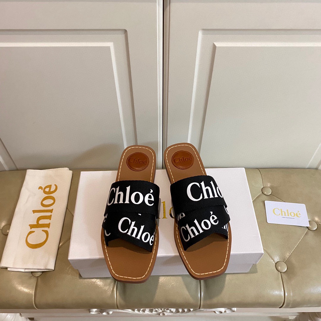 HOT SALE CHLOÉ woody flat mule