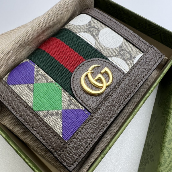 HOT SALE GUCCI Ophidia card case wallet