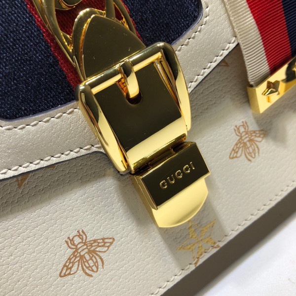 HOT SALE GUCCI Sylvie Bee Star small shoulder bag