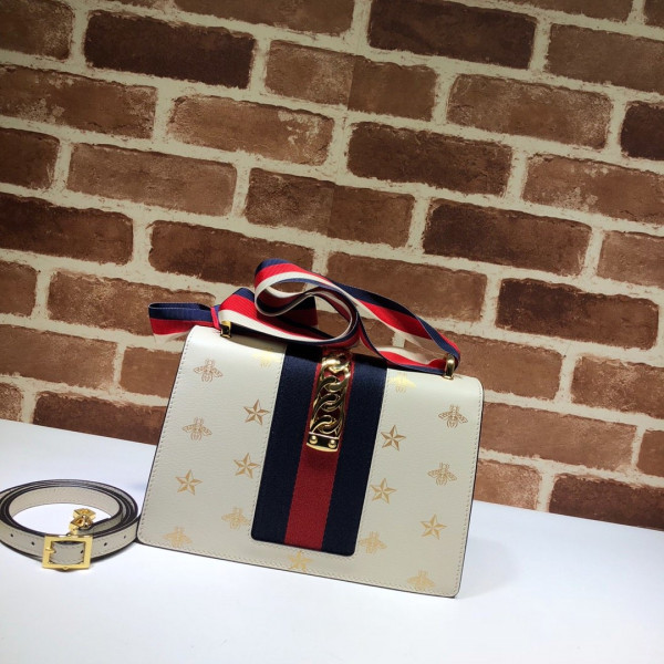 HOT SALE GUCCI Sylvie Bee Star small shoulder bag