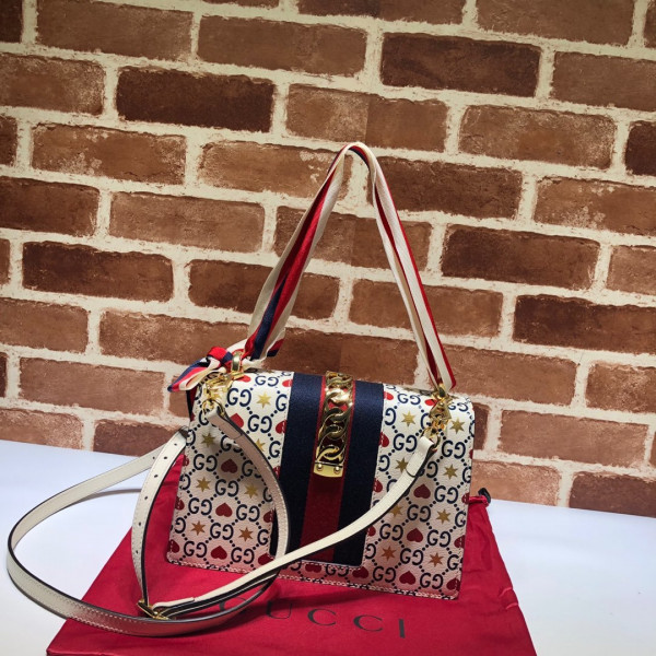 HOT SALE GUCCI Sylvie Bee Star small shoulder bag