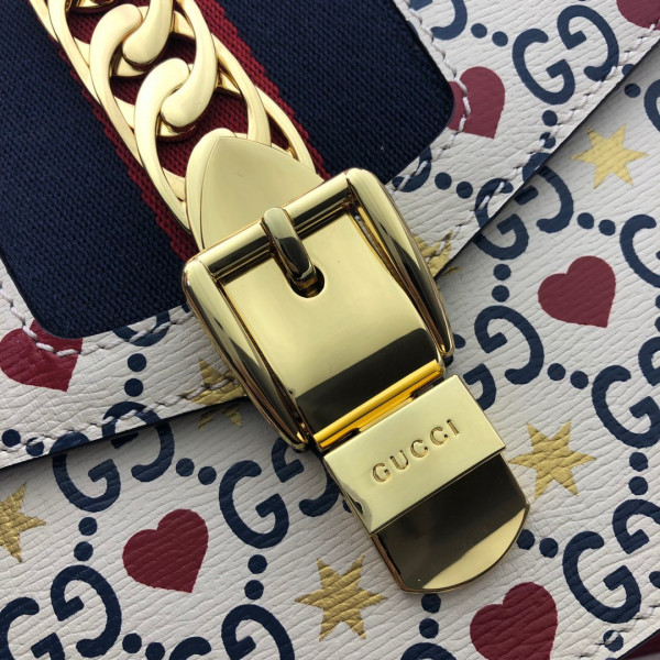 HOT SALE GUCCI Sylvie Bee Star small shoulder bag