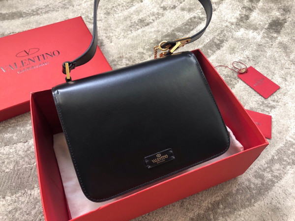 HOT SALE VALENTINO GARAVANI VSLING SHINY CALFSKIN SHOULDER BAG