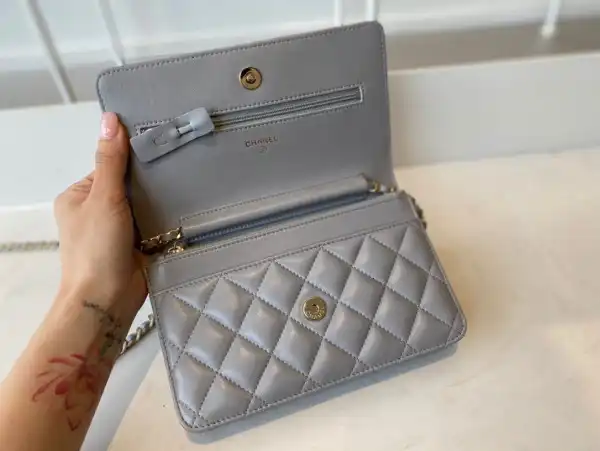 CHANEL CHAIN WALLET LAMBSKIN