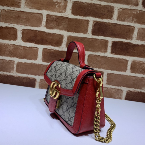 HOT SALE GUCCI GG Marmont mini top handle bag